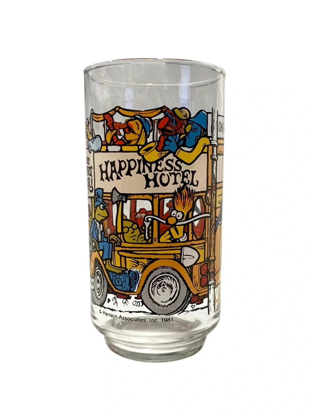 Vintage 1981 Mcdonald’s Muppets Drinking Glasses 'The Great Muppet Caper' Series